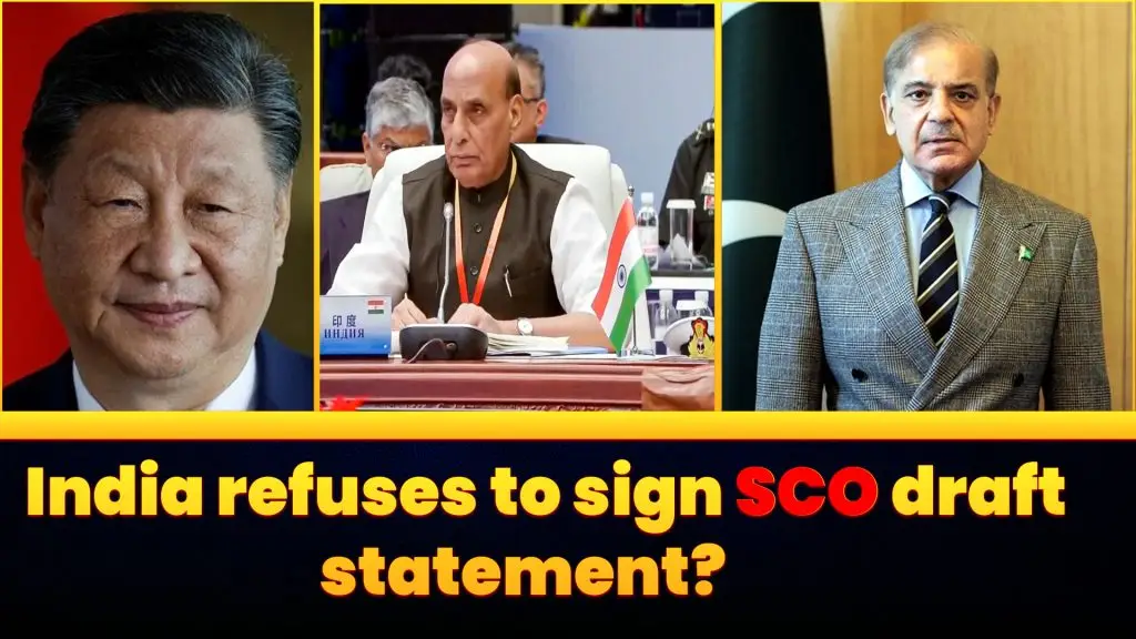 India Refuses to Sign the SCO Draft Statement
